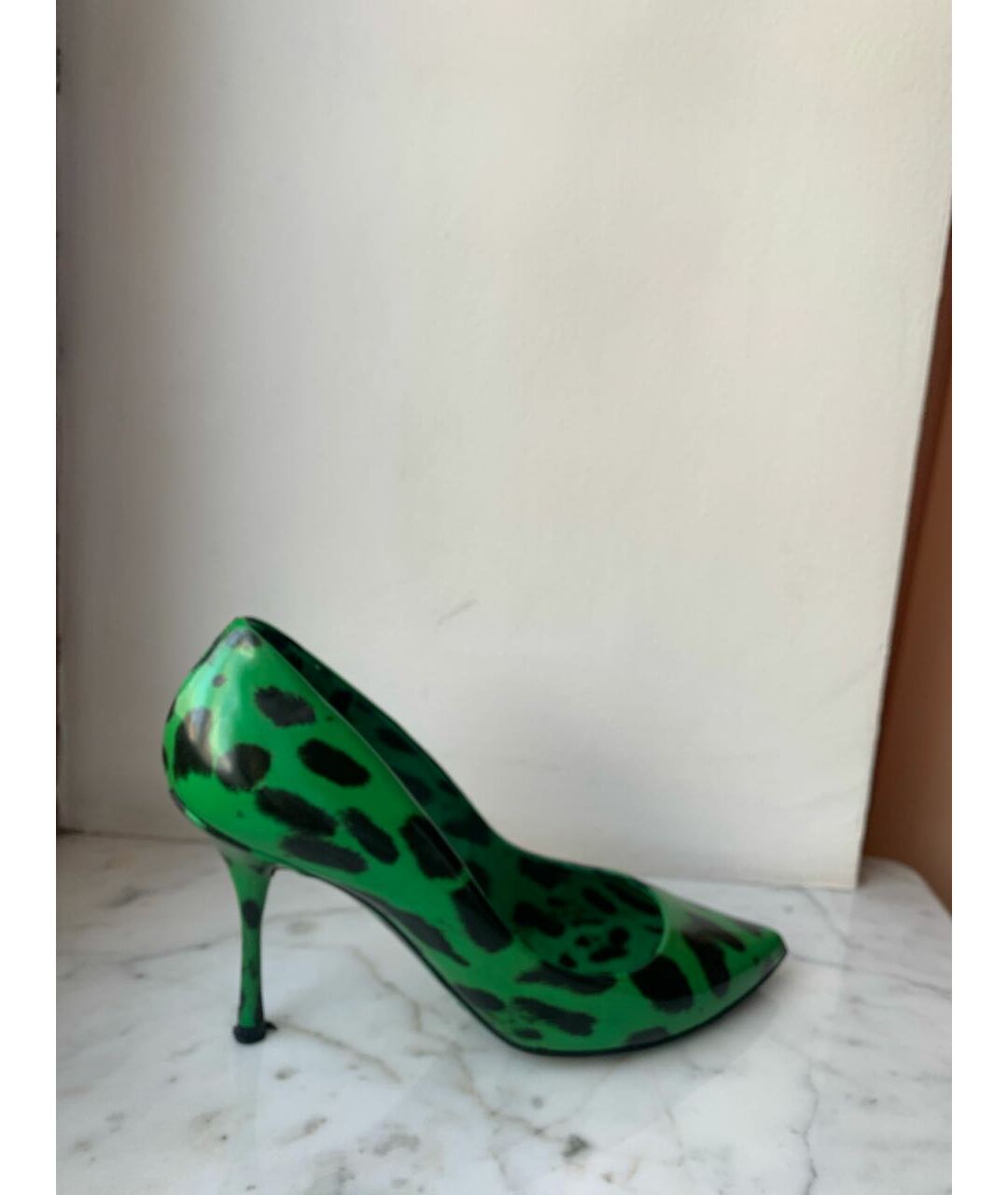 DOLCE&GABBANA Зеленые туфли из лакированной кожи, фото 9