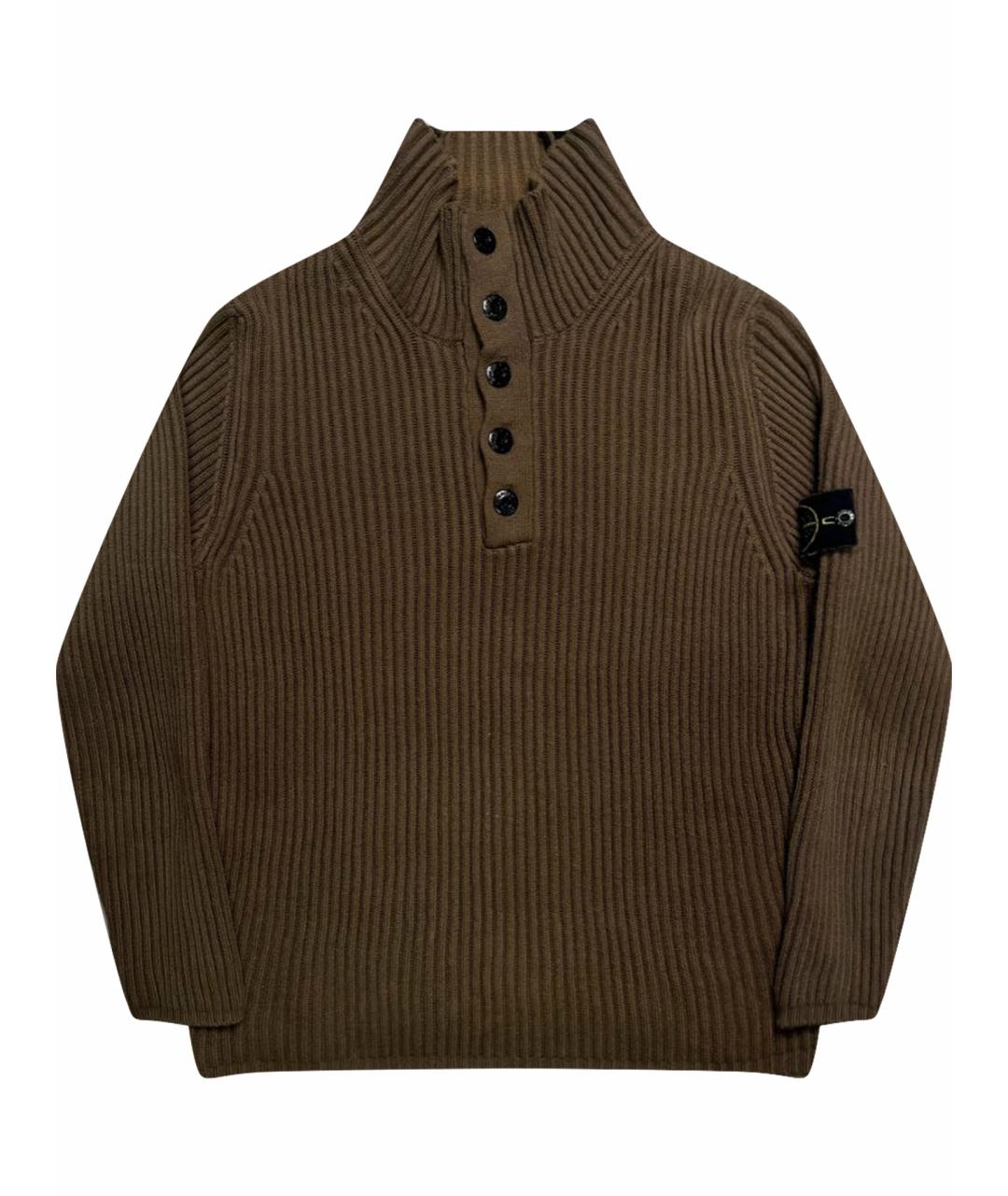 STONE ISLAND Коричневый джемпер / свитер, фото 1