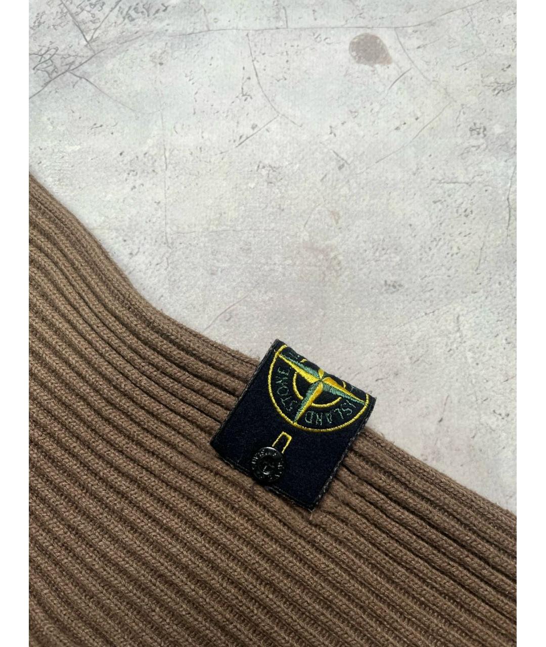 STONE ISLAND Коричневый джемпер / свитер, фото 3