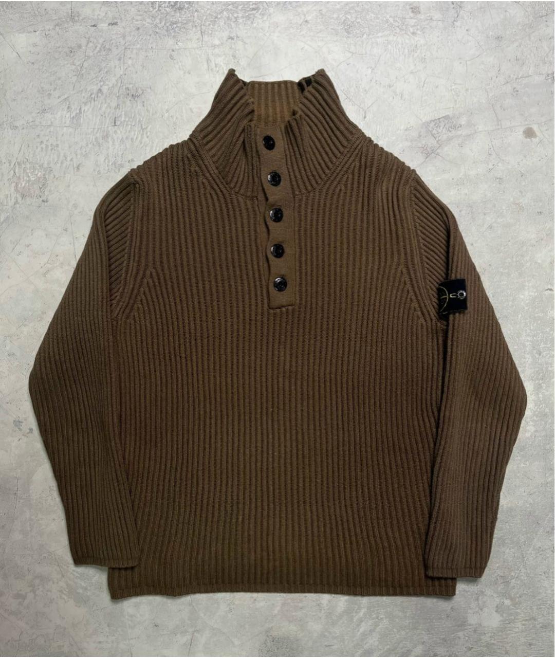 STONE ISLAND Коричневый джемпер / свитер, фото 6