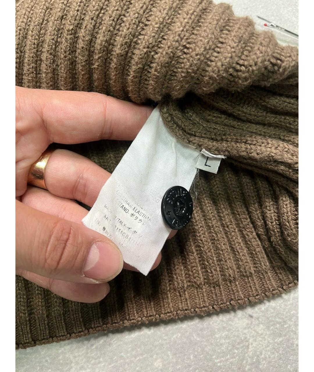 STONE ISLAND Коричневый джемпер / свитер, фото 5