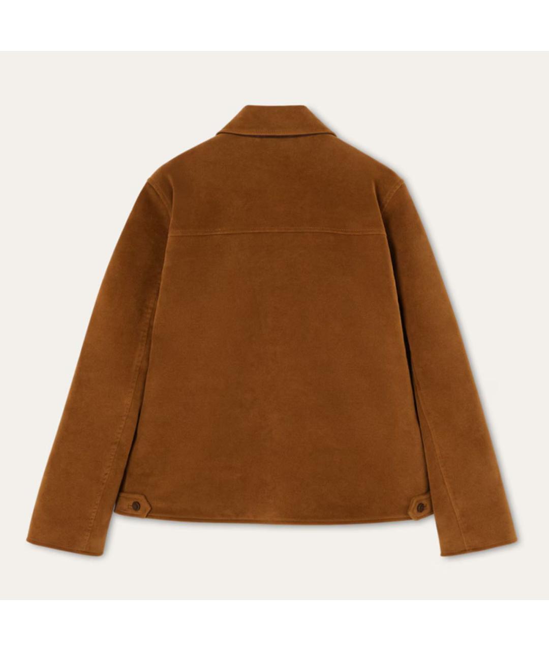 LORO PIANA Коричневая хлопковая куртка, фото 2