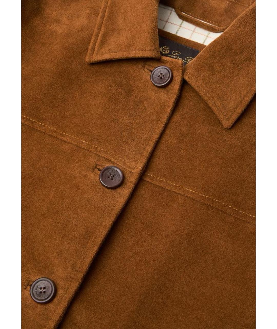 LORO PIANA Коричневая хлопковая куртка, фото 7