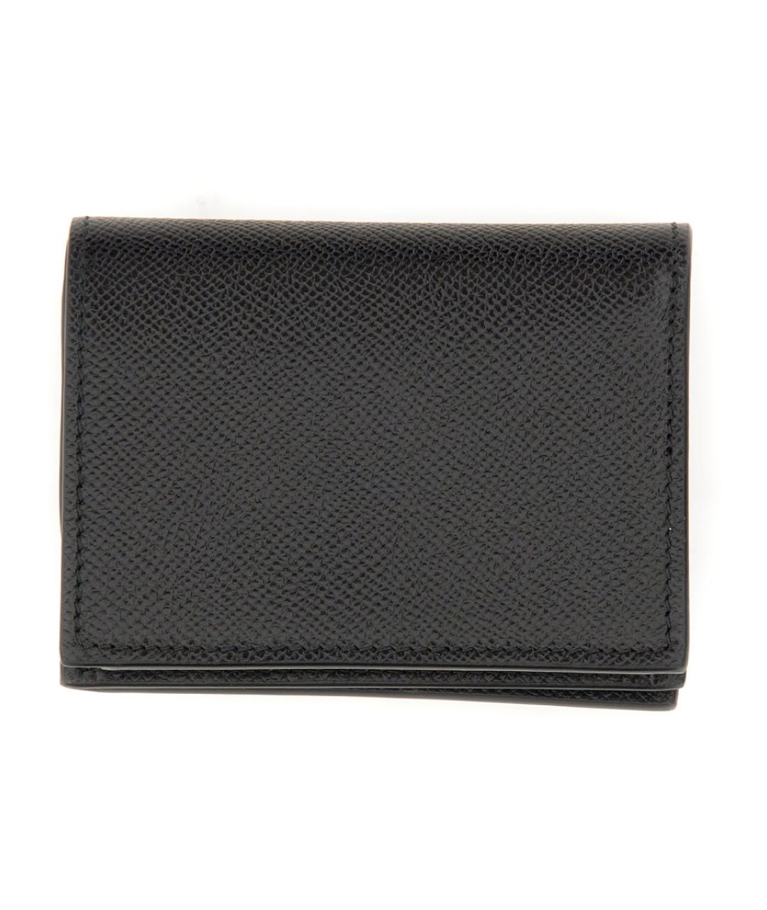 FERRAGAMO Черный кожаный кошелек, фото 4