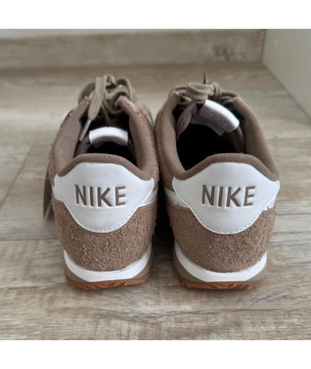 NIKE Бежевые замшевые кроссовки, фото 3