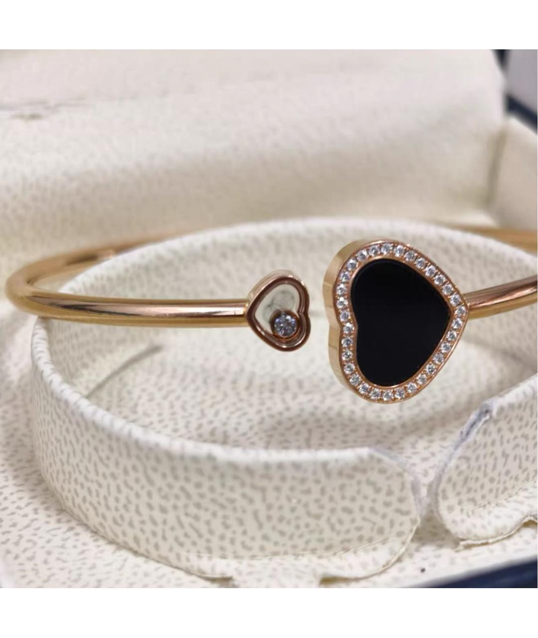 CHOPARD Черный браслет из розового золота, фото 3