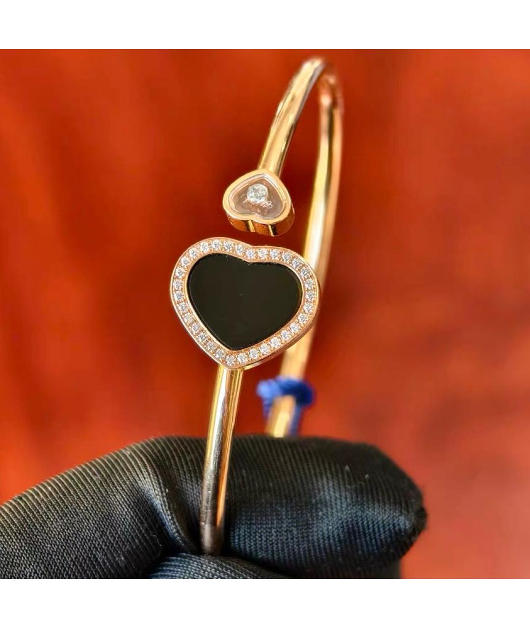 CHOPARD Черный браслет из розового золота, фото 6