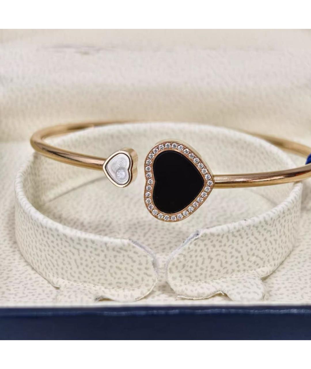 CHOPARD Черный браслет из розового золота, фото 2