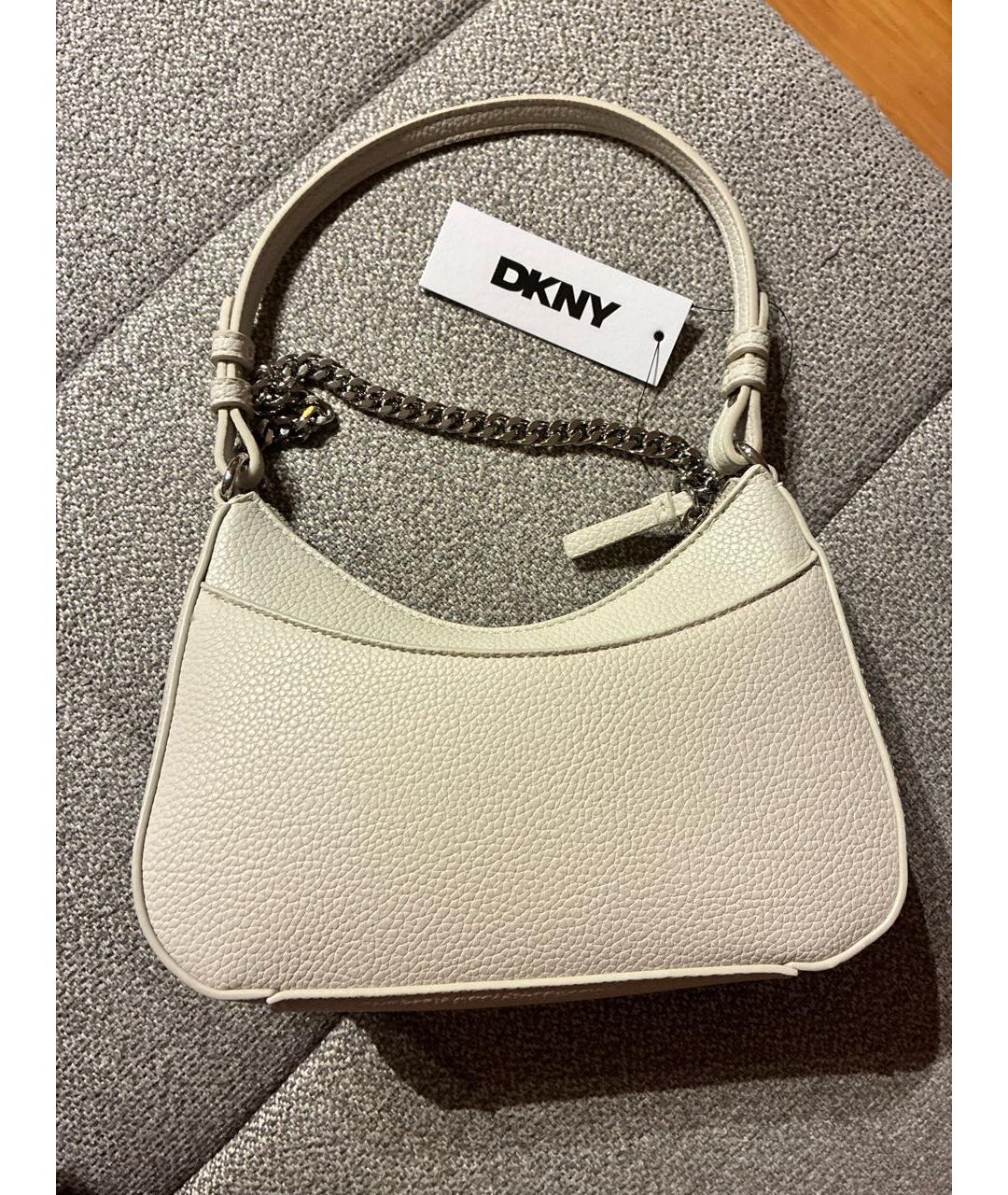 DKNY Бежевая сумка с короткими ручками, фото 3