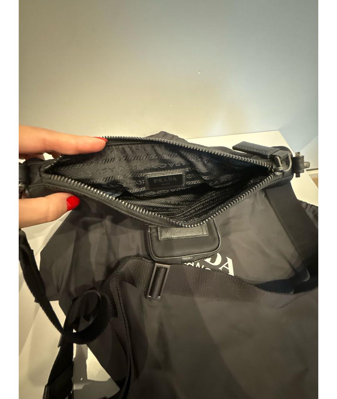 PRADA Черная сумка на плечо, фото 4