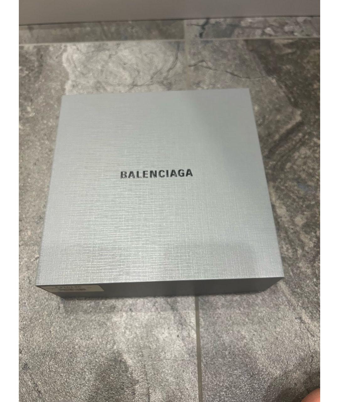 BALENCIAGA Черный кожаный ремень, фото 6