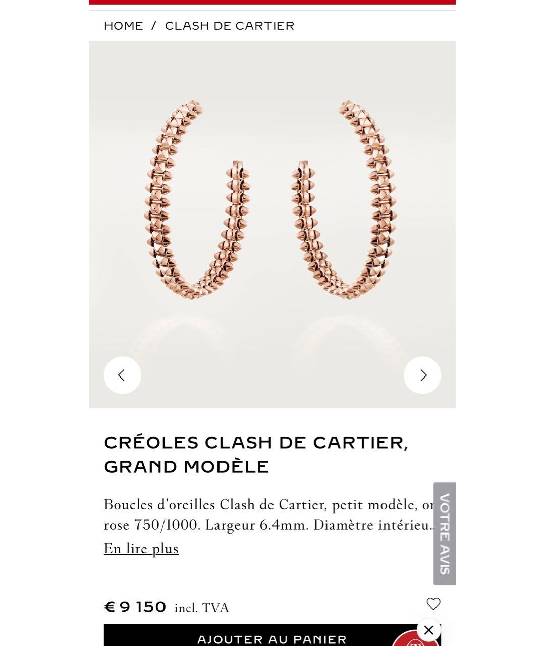 CARTIER Бежевые серьги из розового золота, фото 3
