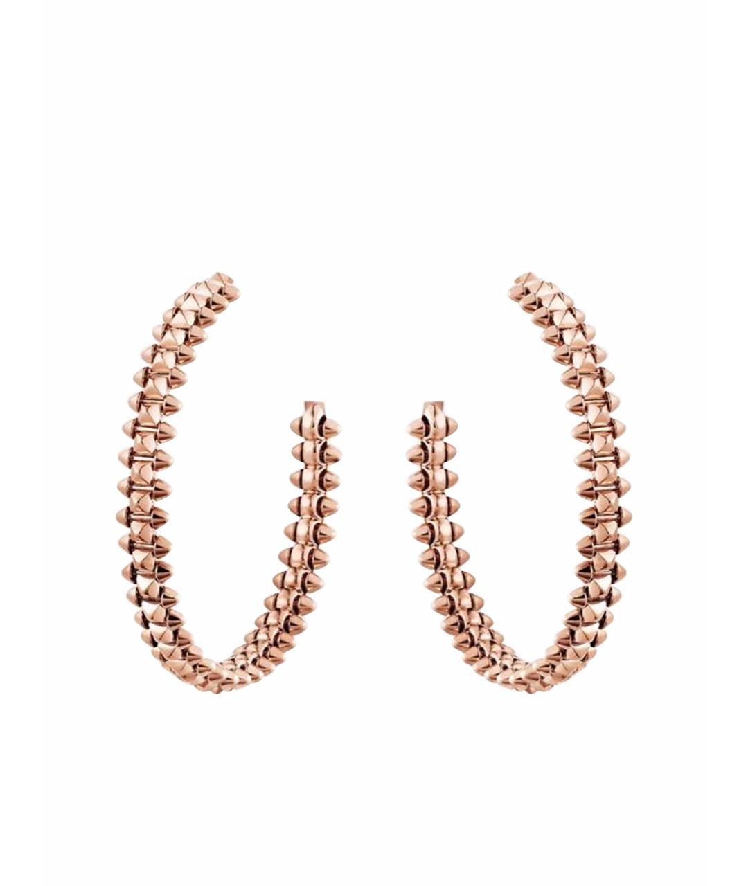 CARTIER Бежевые серьги из розового золота, фото 1