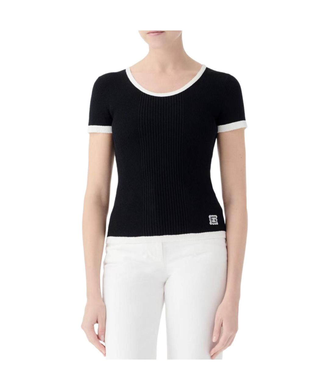 CHANEL Черная футболка, фото 2