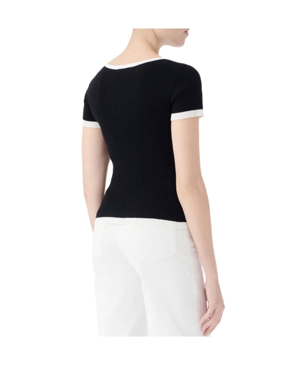 CHANEL Черная футболка, фото 3