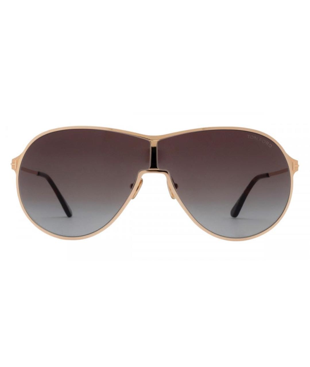TOM FORD Серые металлические солнцезащитные очки, фото 1