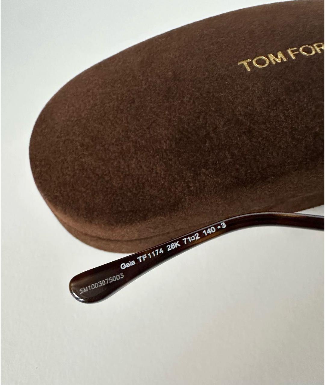 TOM FORD Серые металлические солнцезащитные очки, фото 8