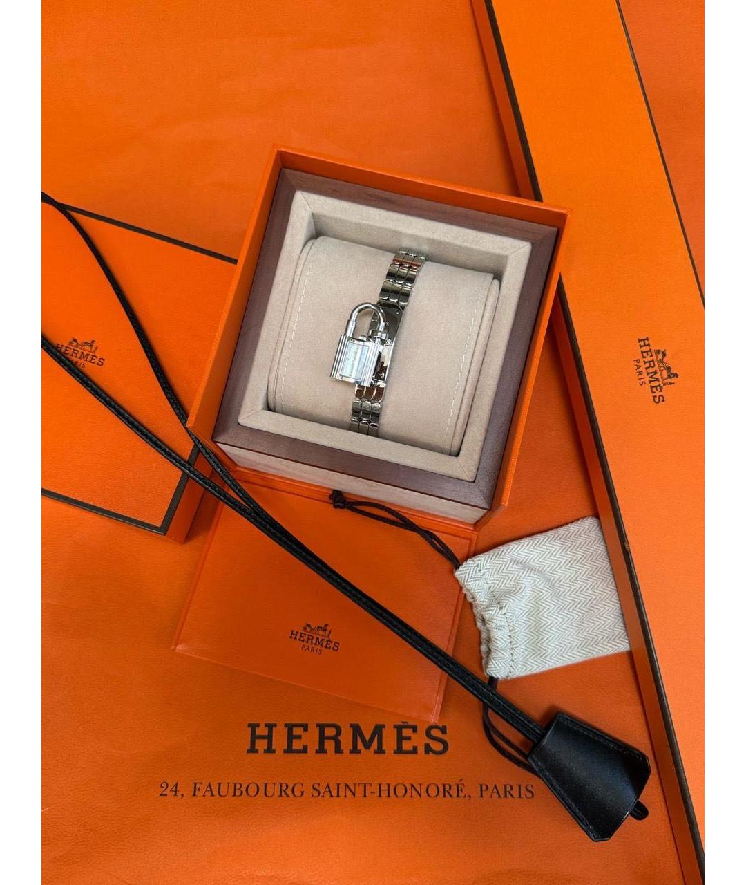 HERMES Серебряные металлические часы, фото 3