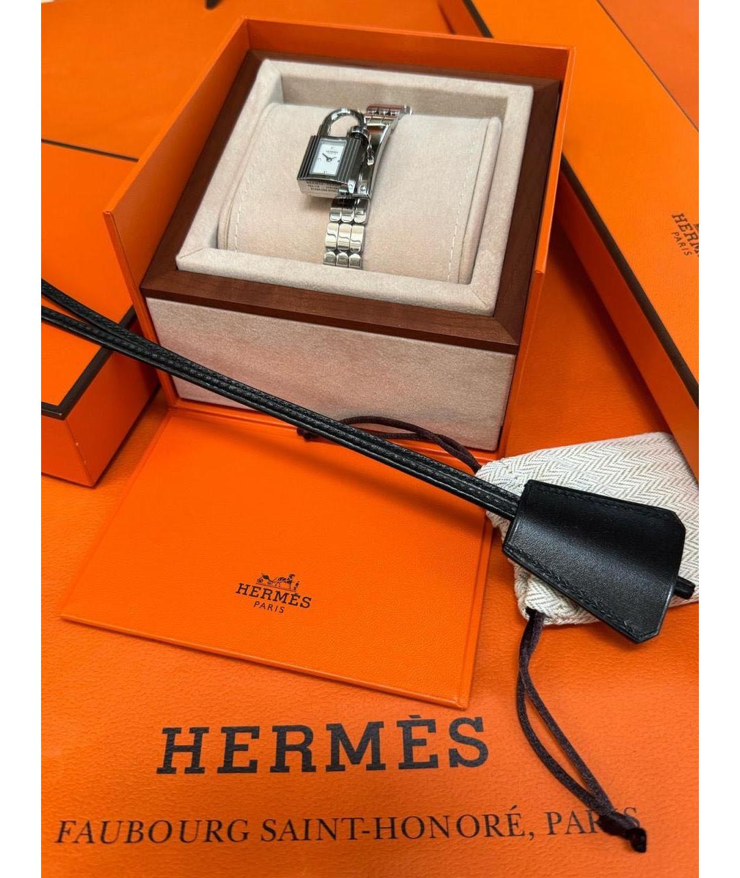 HERMES Серебряные металлические часы, фото 6