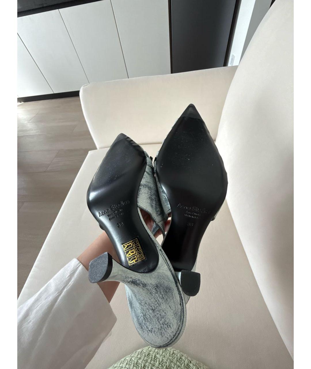 ACNE STUDIOS Голубые туфли, фото 5