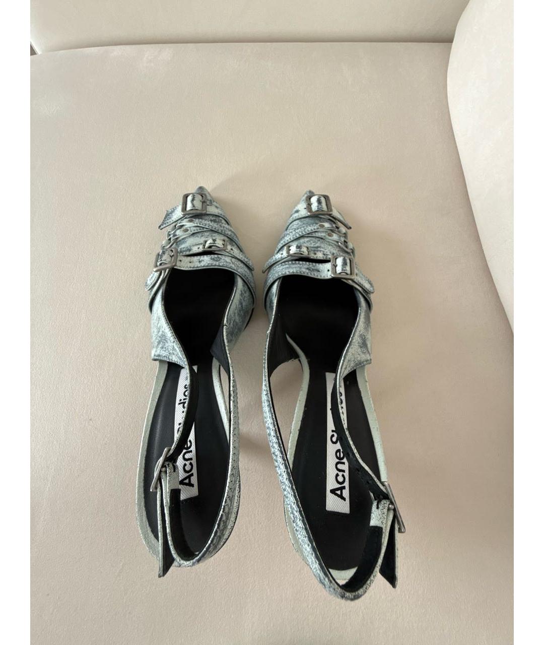 ACNE STUDIOS Голубые туфли, фото 3