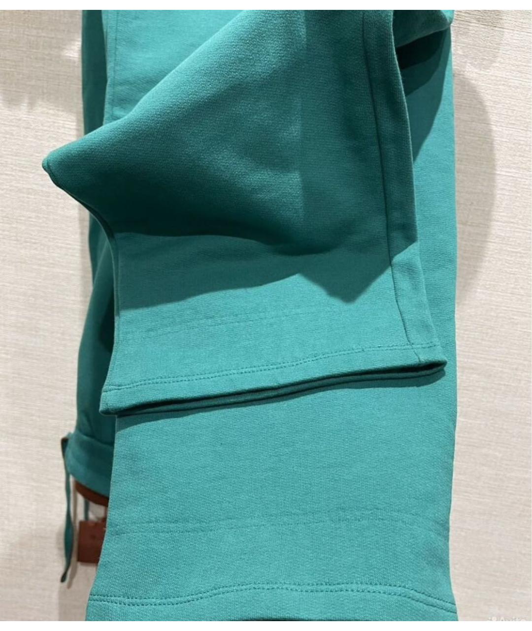 LORO PIANA Зеленый хлопковый спортивный костюм, фото 5