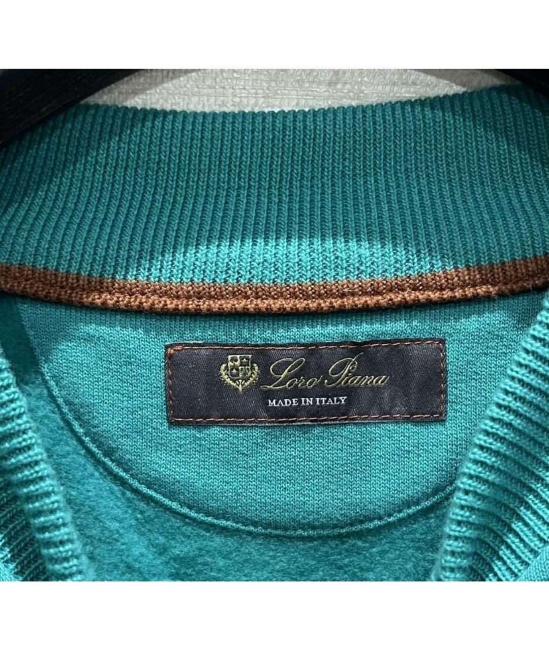 LORO PIANA Зеленый хлопковый спортивный костюм, фото 6