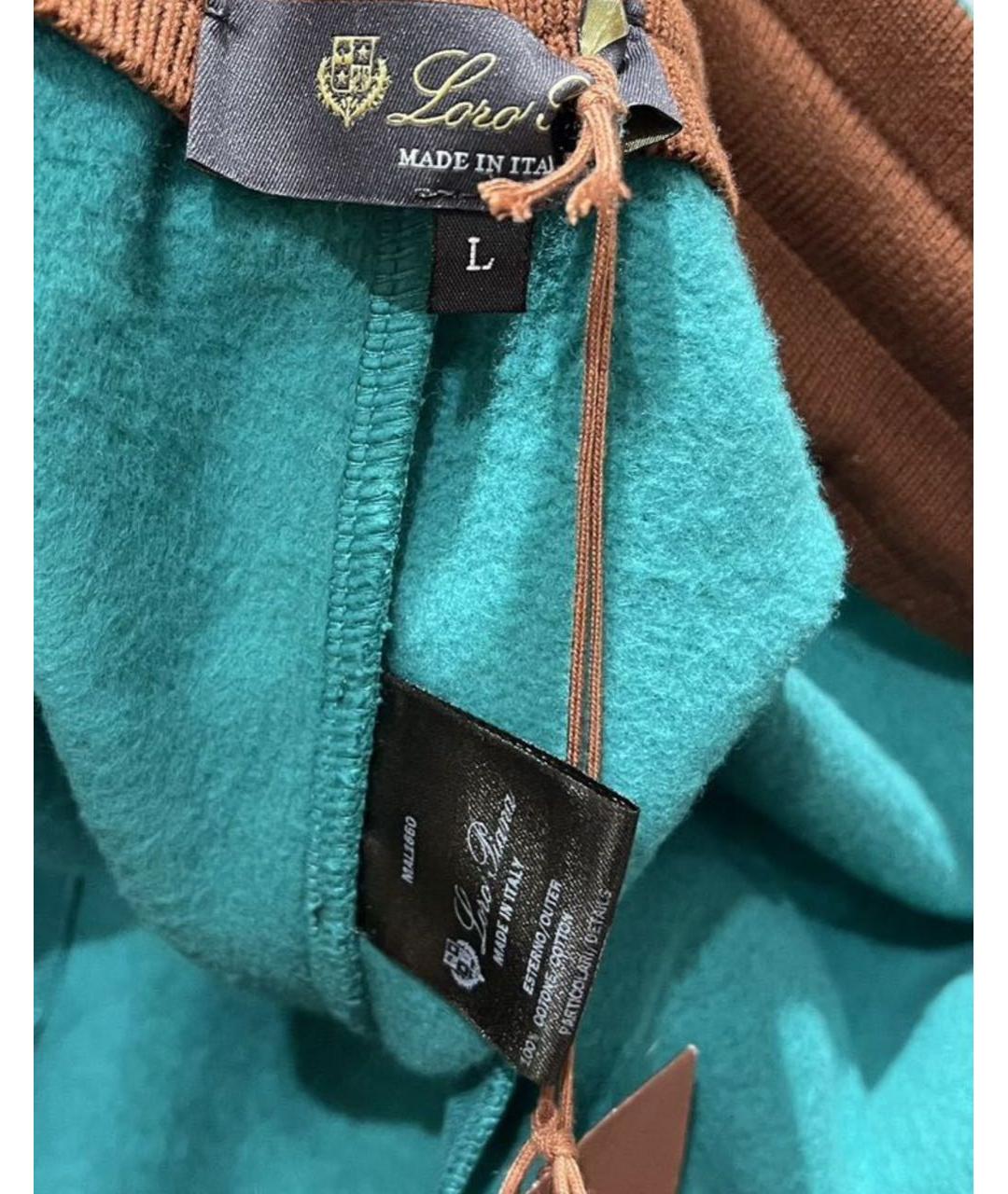 LORO PIANA Зеленый хлопковый спортивный костюм, фото 8