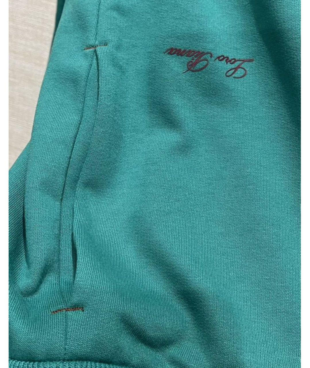 LORO PIANA Зеленый хлопковый спортивный костюм, фото 7
