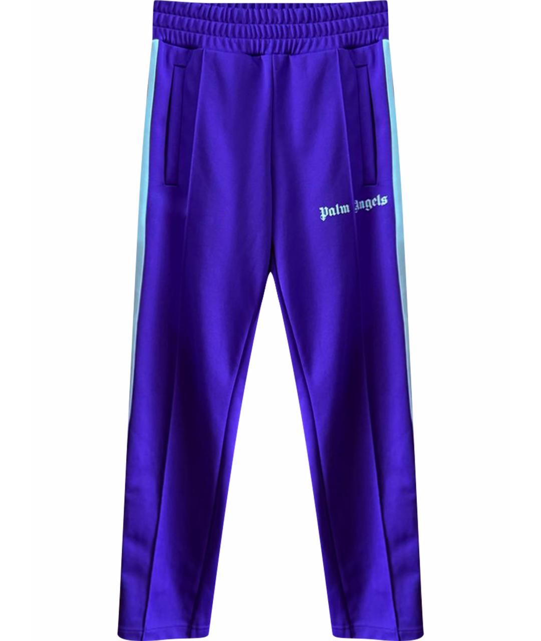 PALM ANGELS Фиолетовые полиэстеровые повседневные брюки, фото 1