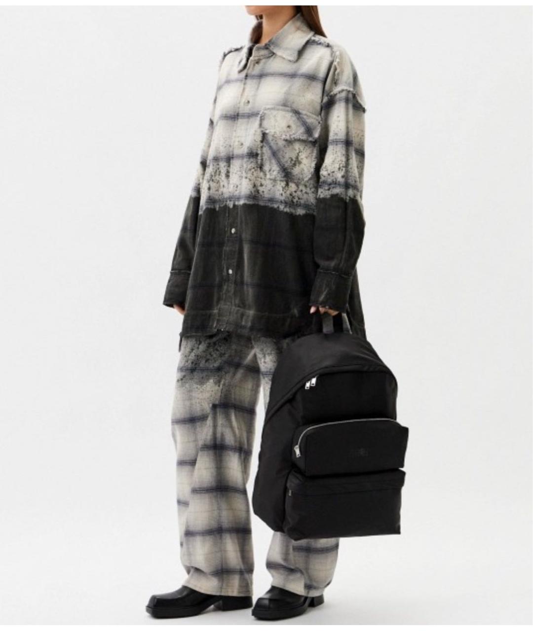 MM6 MAISON MARGIELA Черный тканевый рюкзак, фото 6