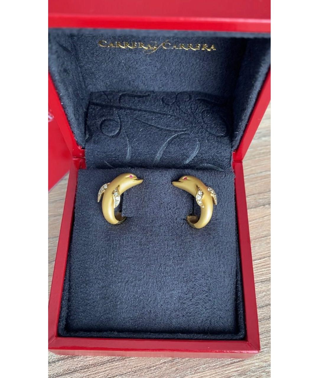 CARRERA Y CARRERA Золотые серьги из желтого золота, фото 2