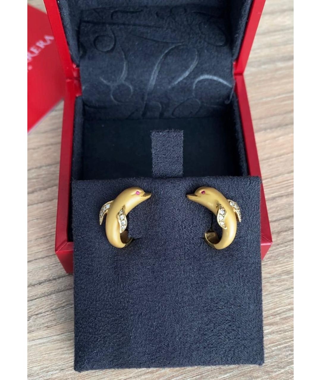 CARRERA Y CARRERA Золотые серьги из желтого золота, фото 3