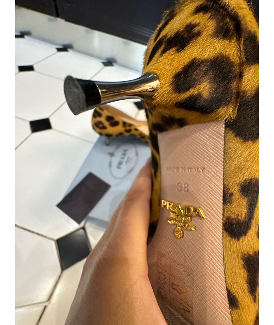 PRADA Мульти кожаные туфли, фото 6
