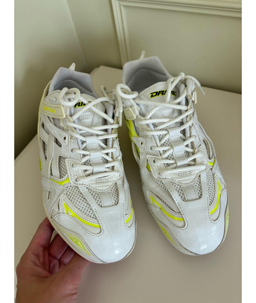 BALENCIAGA Белые текстильные кроссовки, фото 2