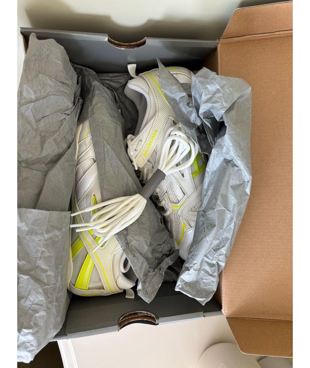 BALENCIAGA Белые текстильные кроссовки, фото 7