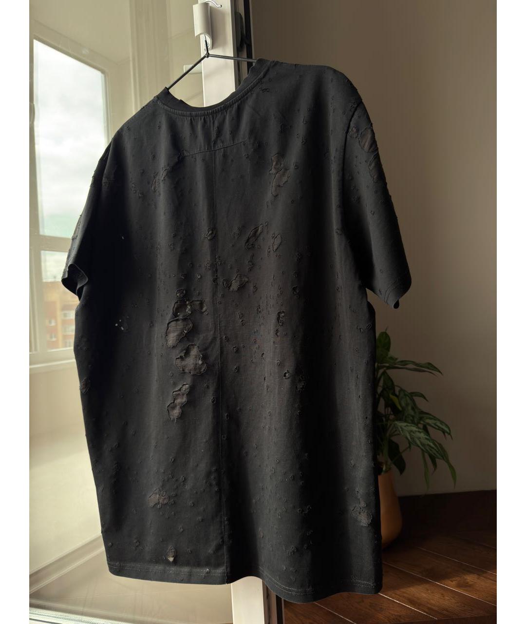 GIVENCHY Черная хлопко-полиэстеровая футболка, фото 4