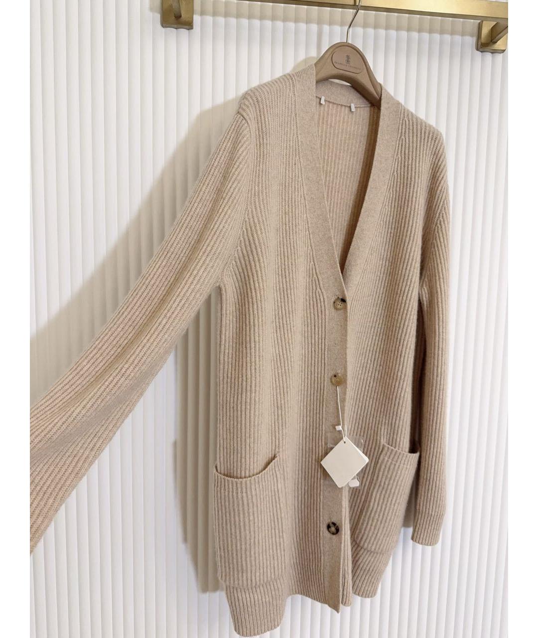 MAX MARA Бежевый кашемировый кардиган, фото 6