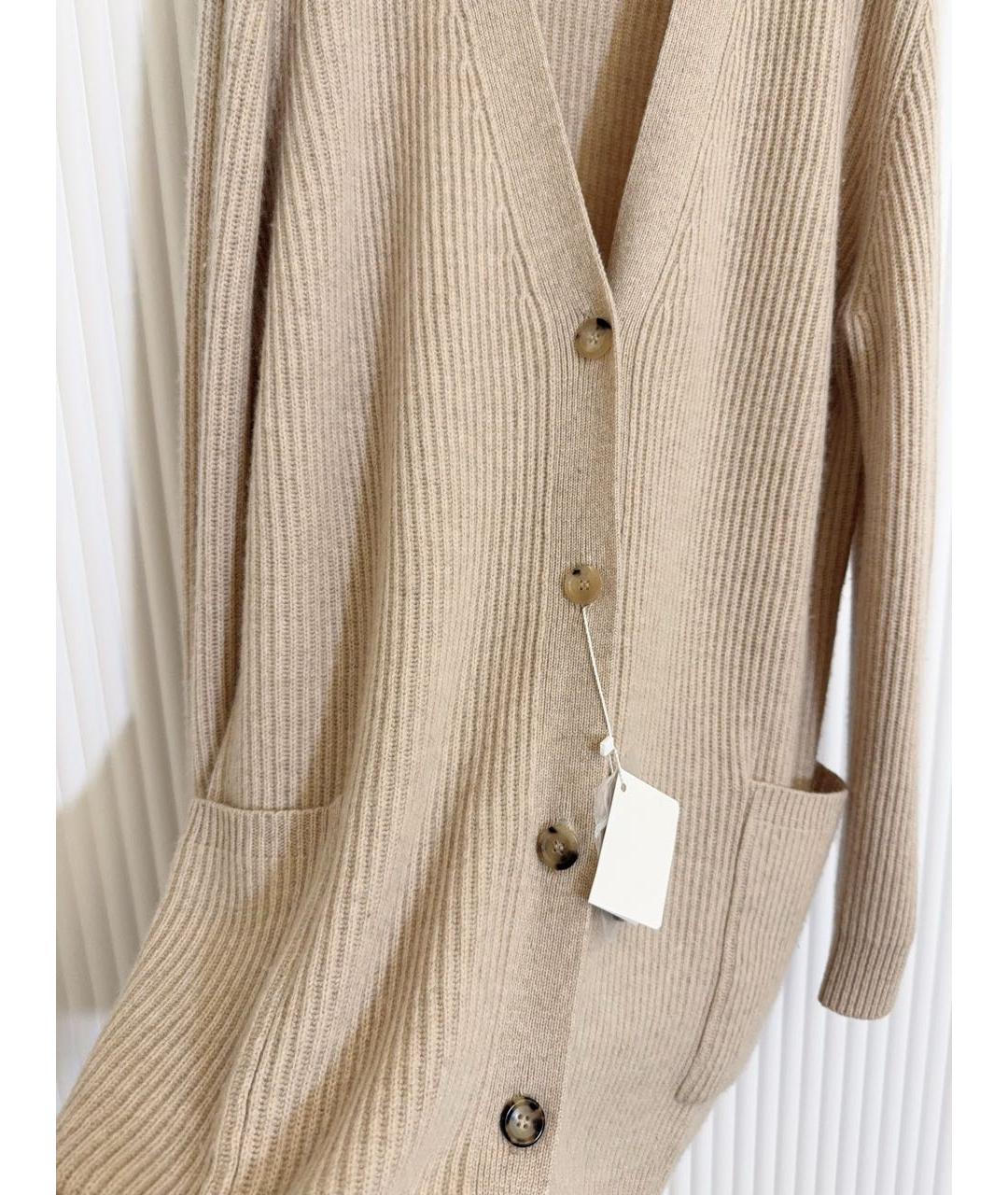 MAX MARA Бежевый кашемировый кардиган, фото 8