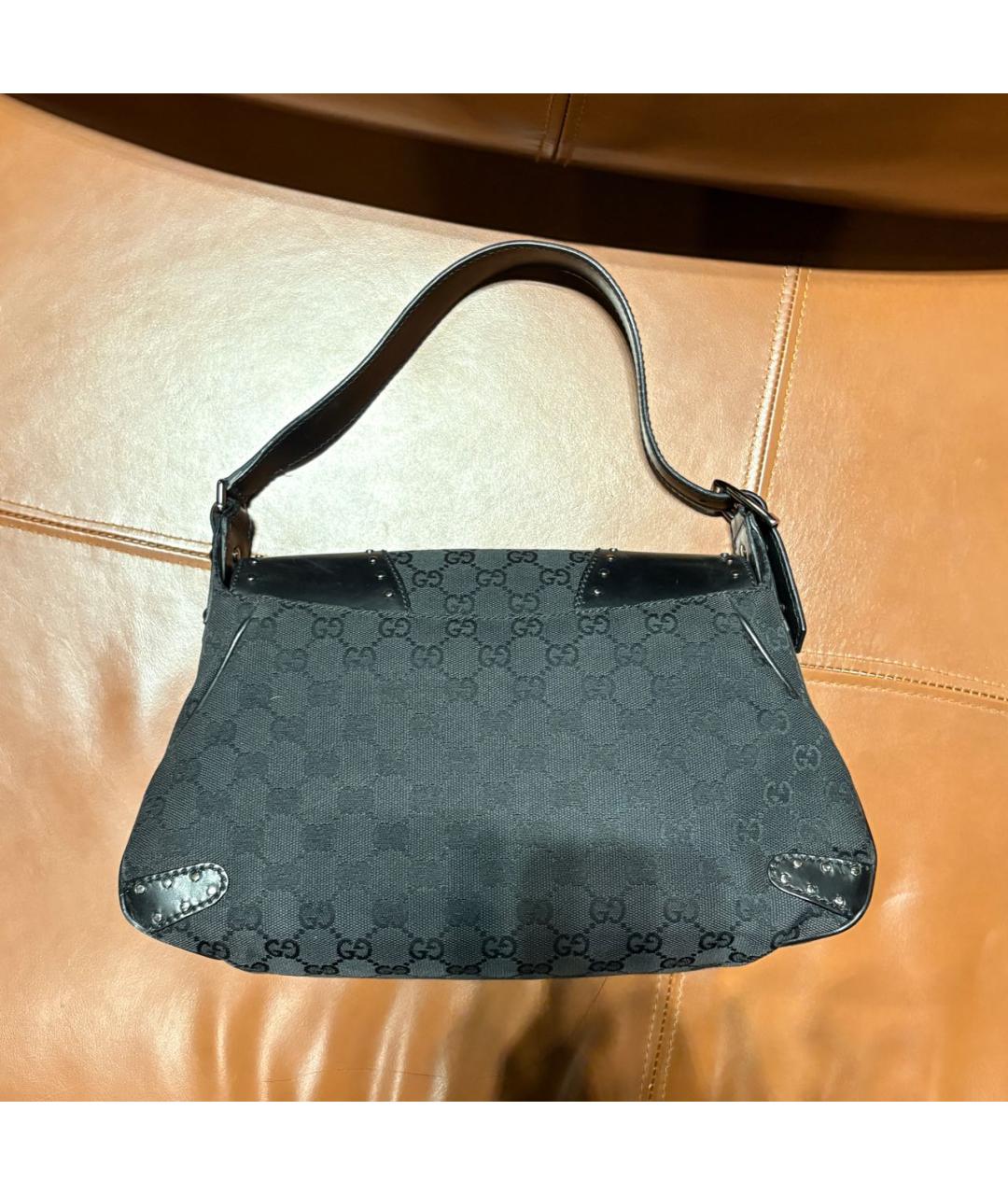 GUCCI Черная тканевая сумка через плечо, фото 3
