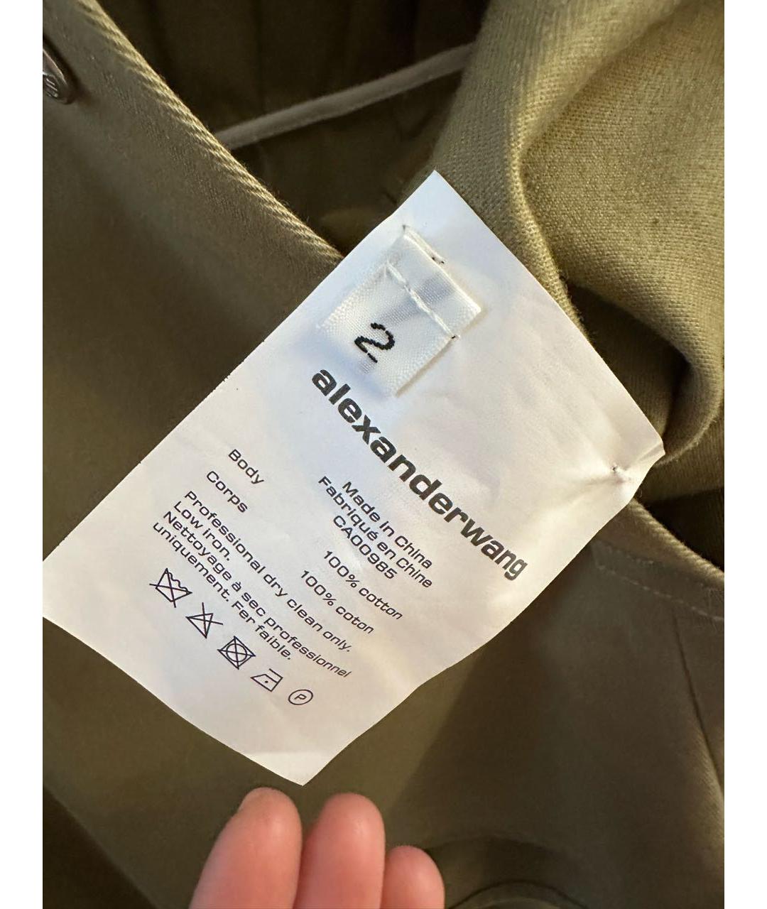 ALEXANDER WANG Хаки деним комбинезон, фото 4