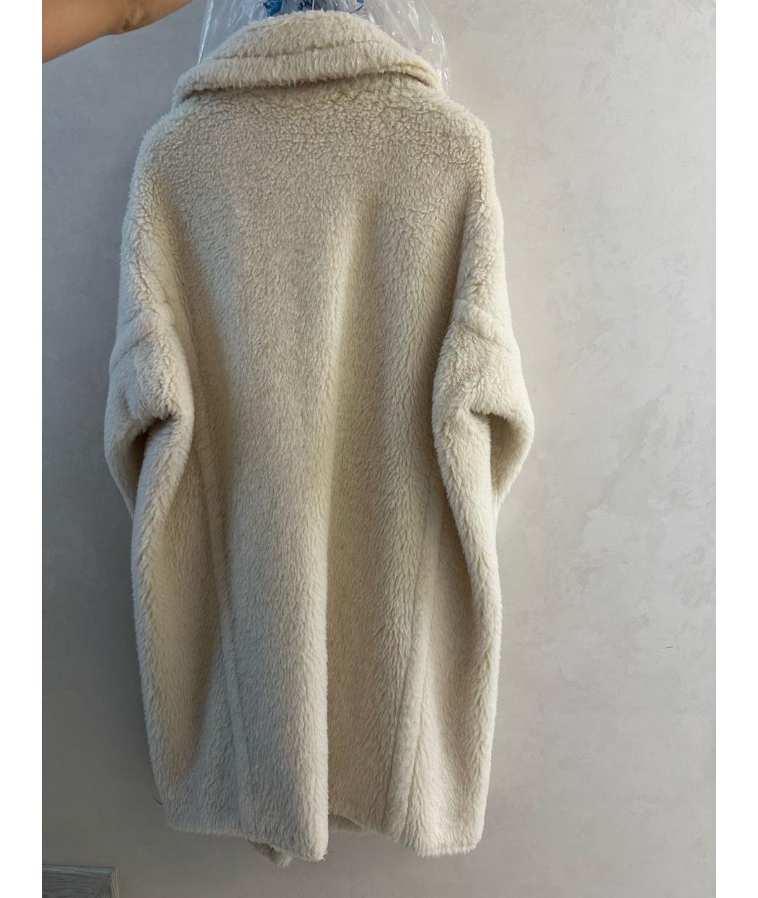 MAX MARA Белая шерстяная шуба, фото 2