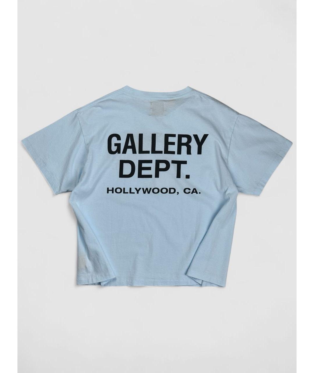 Gallery Dept Голубая хлопковая футболка, фото 2