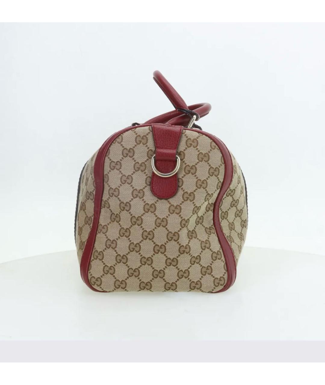 GUCCI Бордовая дорожная/спортивная сумка, фото 3