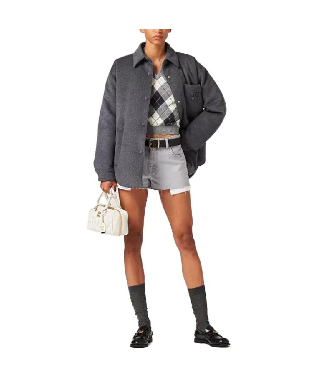 MIU MIU Серая жилетка, фото 6