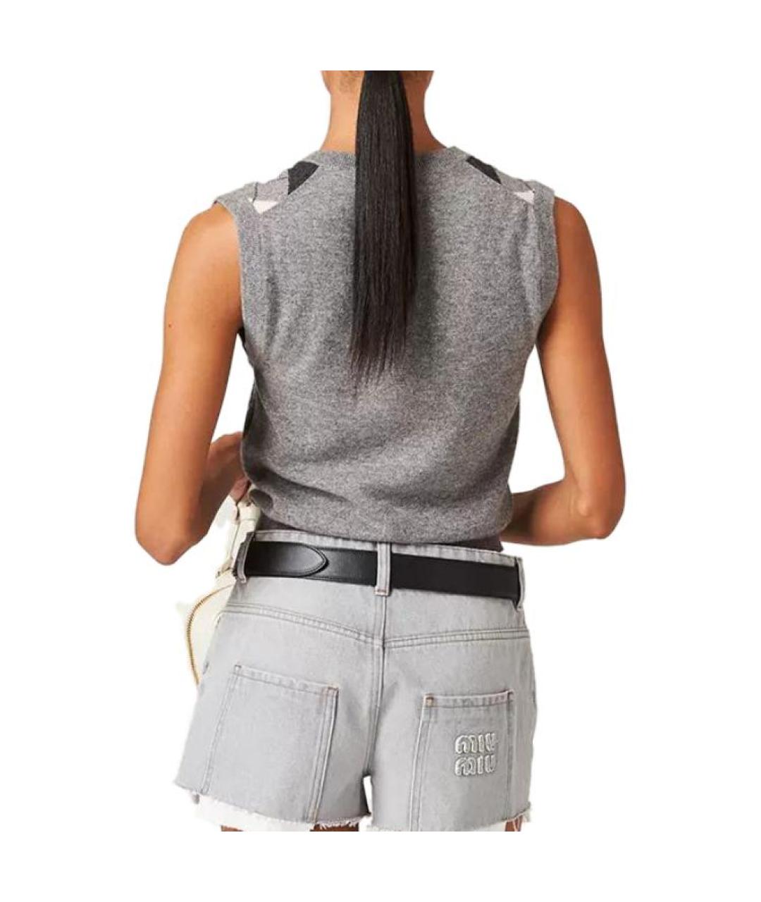 MIU MIU Серая жилетка, фото 5