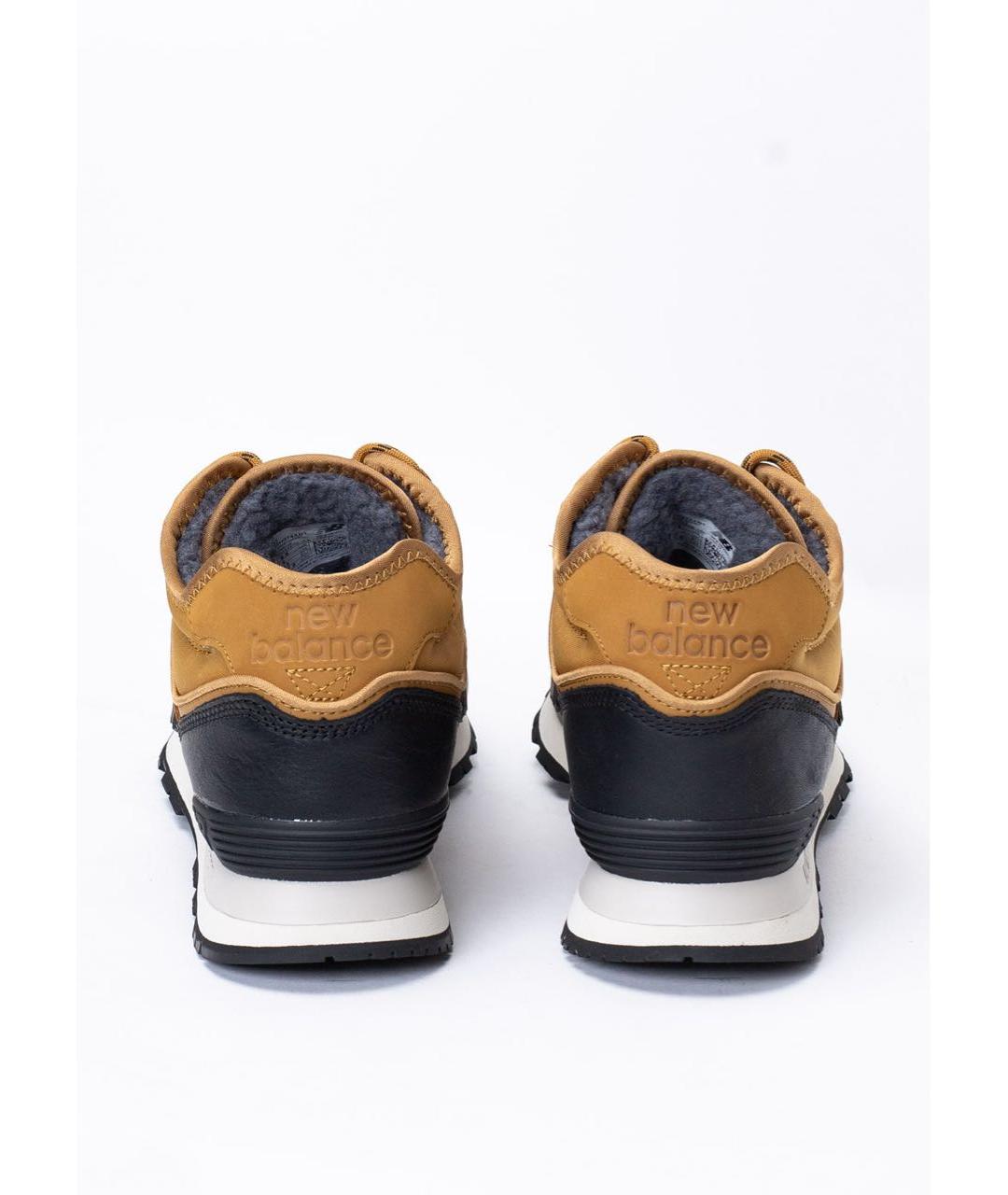 NEW BALANCE Коричневые кожаные высокие кроссовки / кеды, фото 4