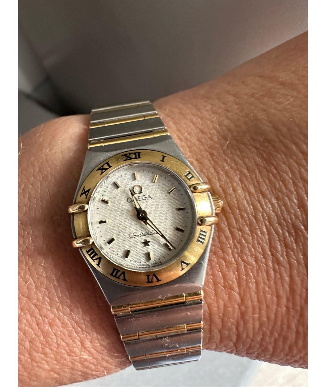 OMEGA Серебряные серебряные часы, фото 4