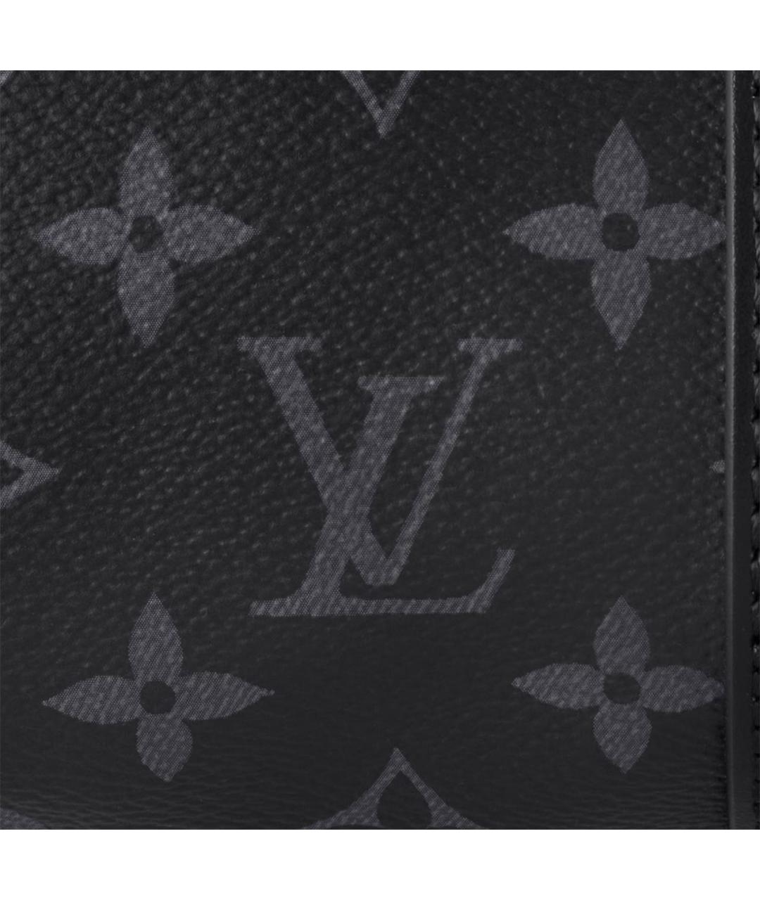 LOUIS VUITTON Черная кожаная сумка на плечо, фото 4