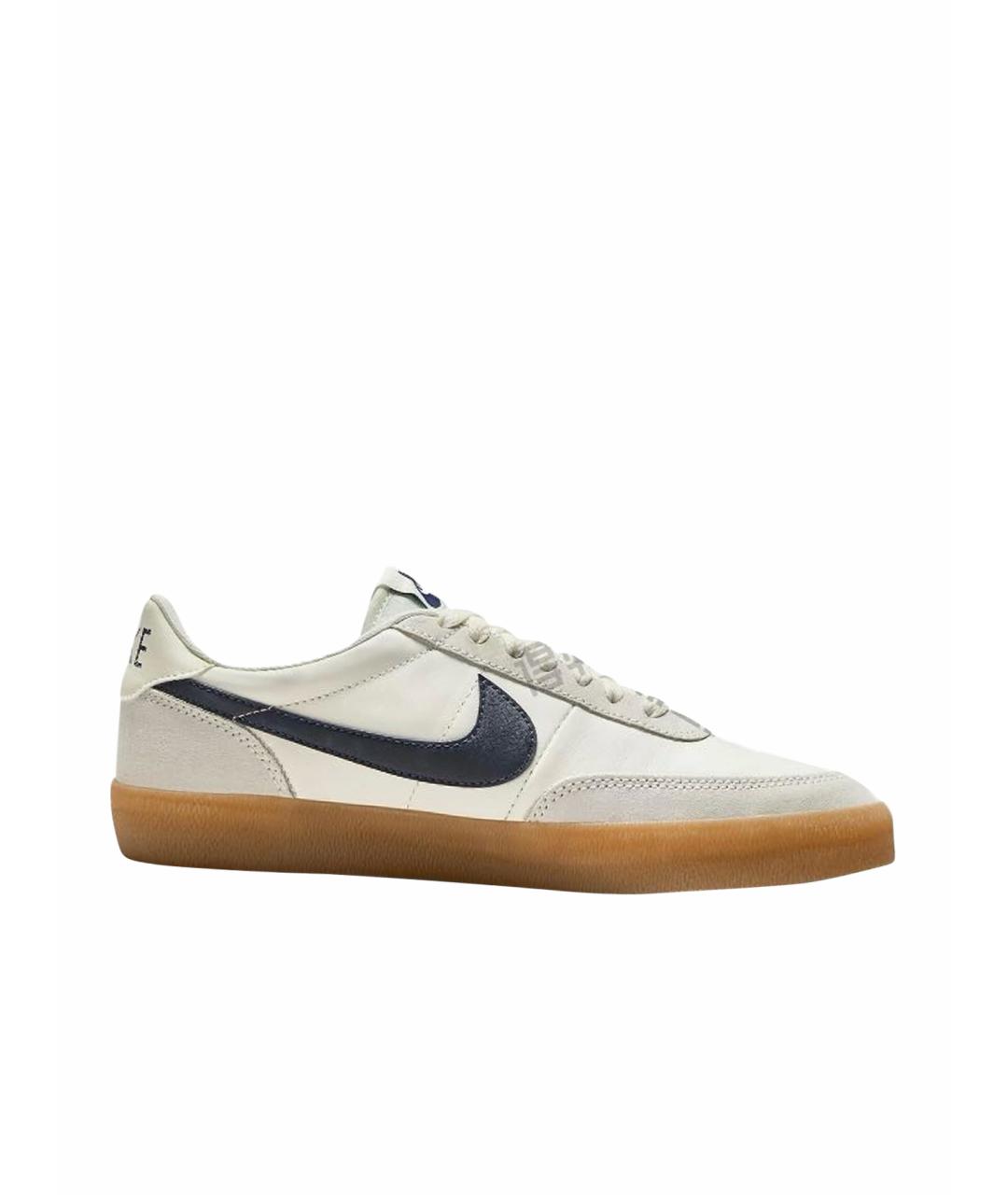 NIKE Бежевые кожаные кроссовки, фото 1